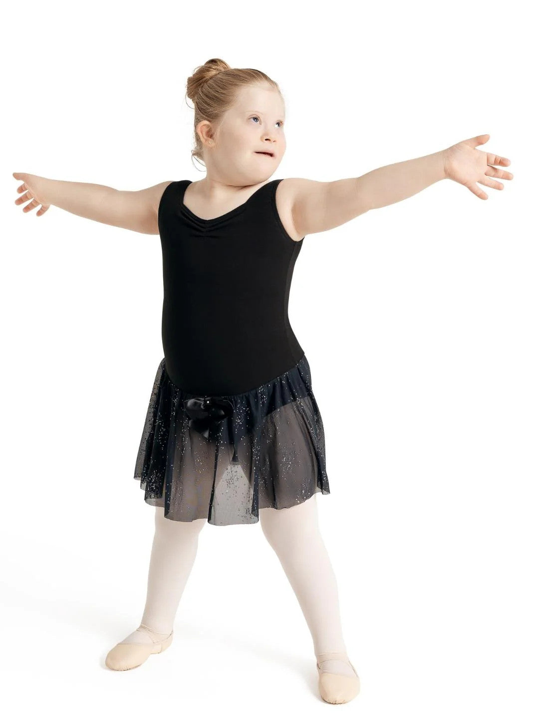Glitter Glam Tank Pinch Front Dress - Girls 11885c