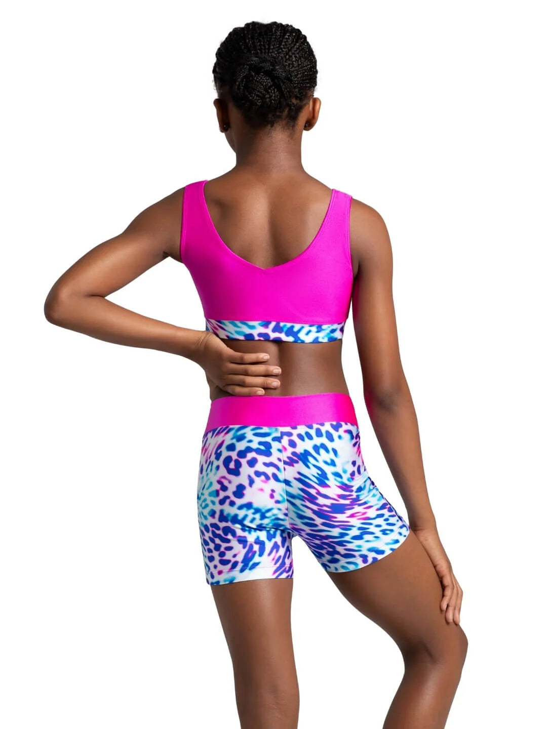 Capezio Girls Pathway Whirl Gymnastics Crop Top - F12597C