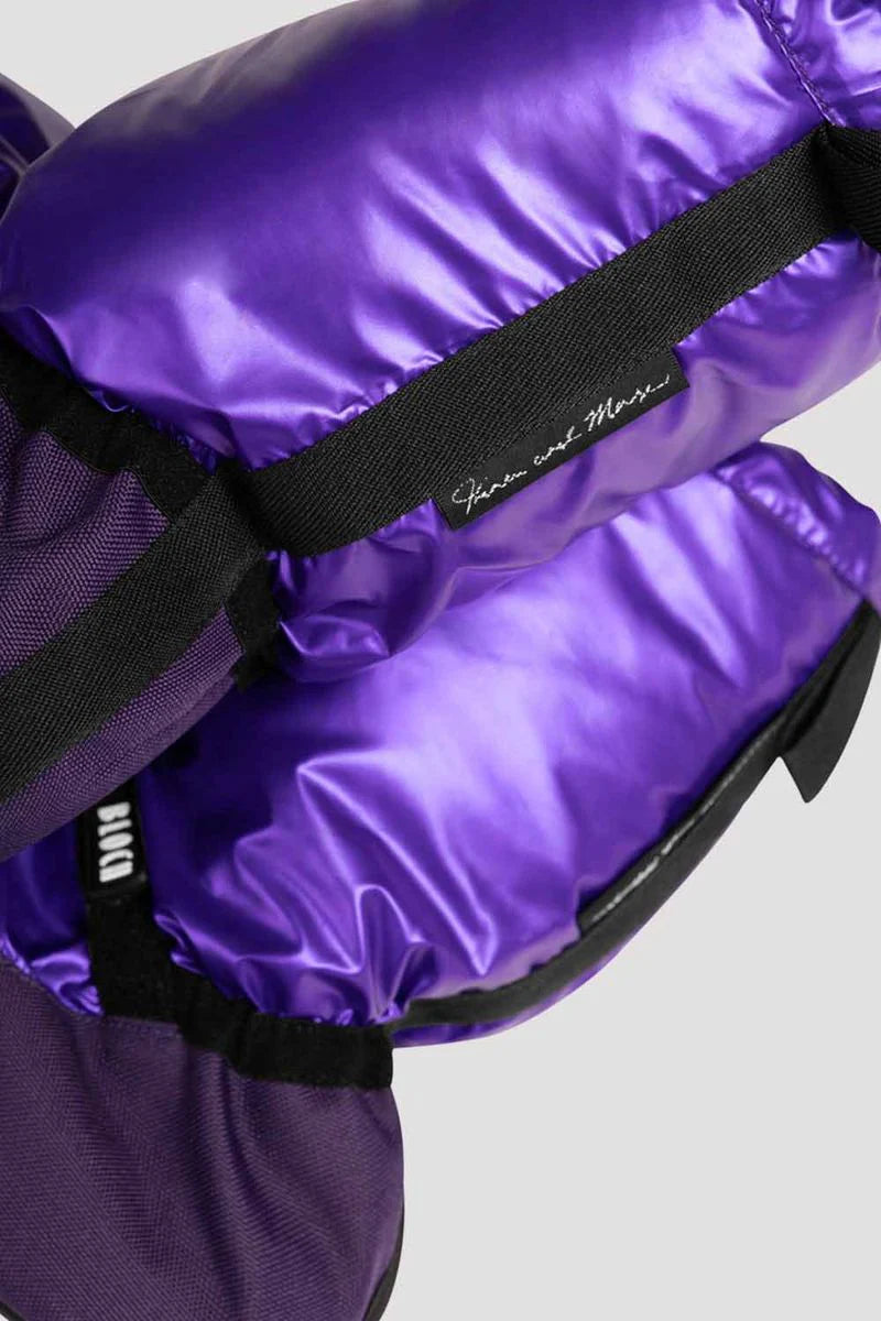 Adult Metallic Warm Up Dance Booties - Metallic Purple