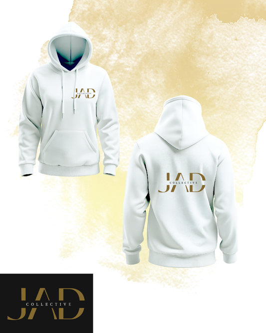 JAD Collective Logo White Hoodie