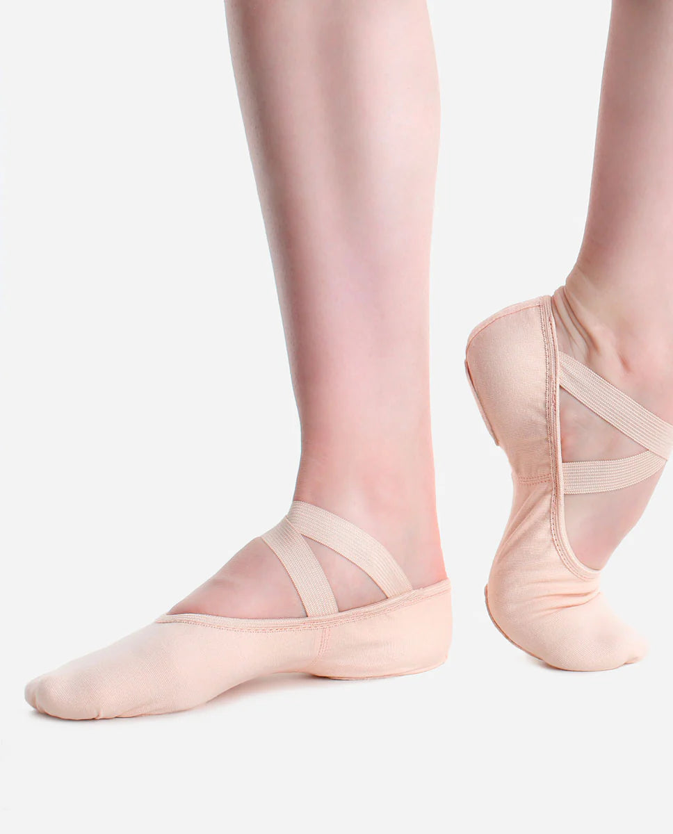 So Danca SD16 Stretch Canvas Split Sole Light Pink Ballet Shoes