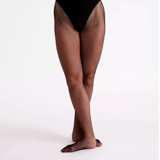 Silky Intermediate Fishnet Tights Tan / Black