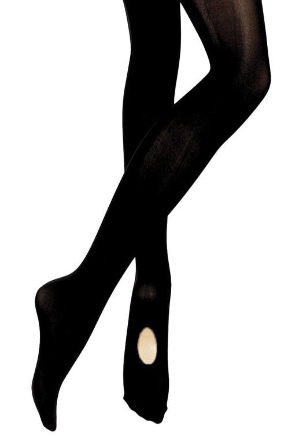 Bloch Ladies Adaptatoe Convertible Tights T0982L Black