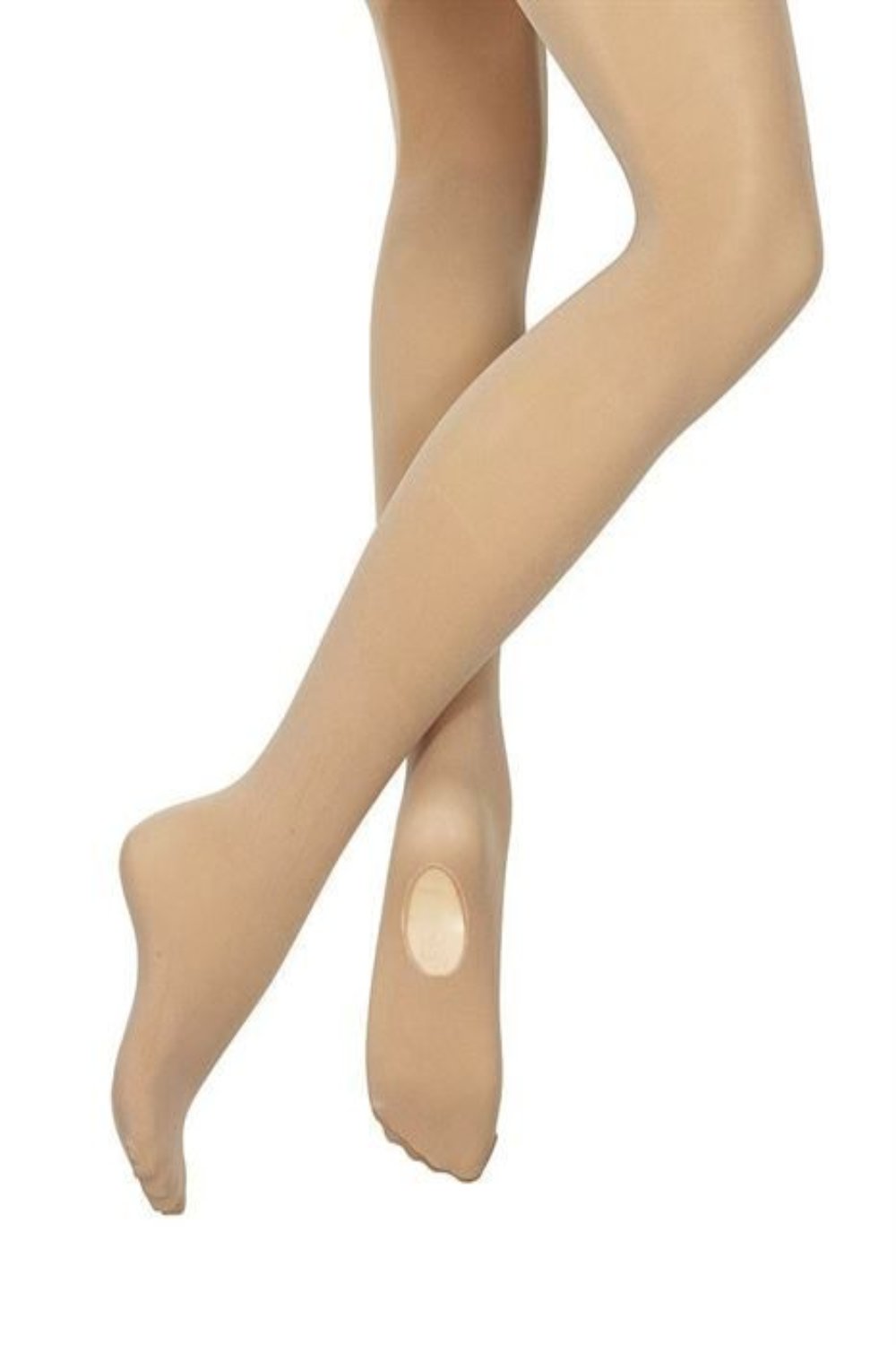 Bloch Ladies Adaptatoe Convertible Tights TAN T0982L