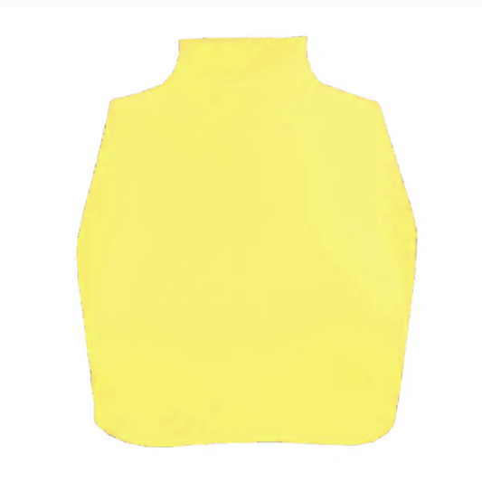 Nylon Lycra High Neck Crop Top ADFP Beginnerwear in Neon Yellow