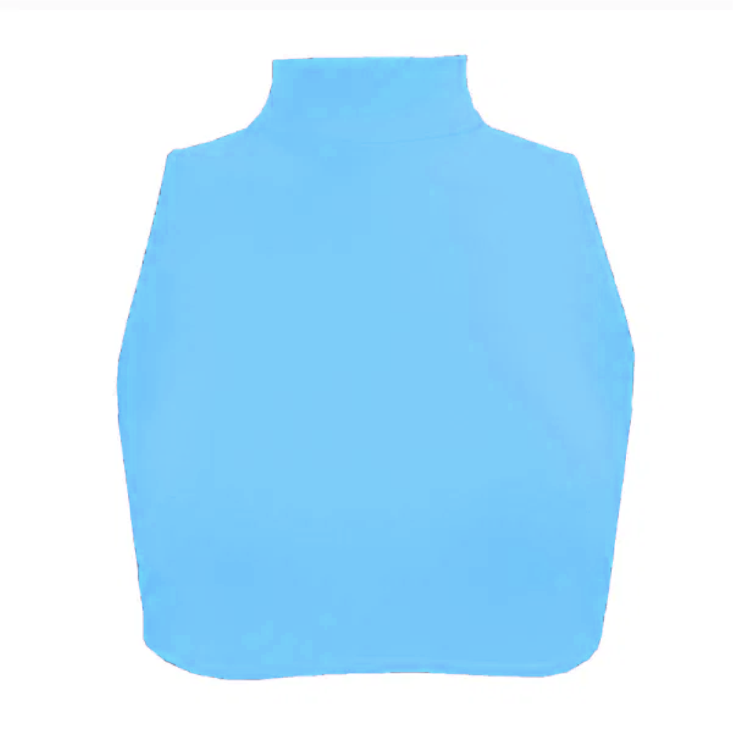 Nylon Lycra High Neck Crop Top ADFP Beginnerwear in Turquoise