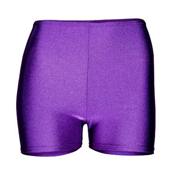 Nylon Lycra ADFP Beginnerwear Dance Shorts in Purple