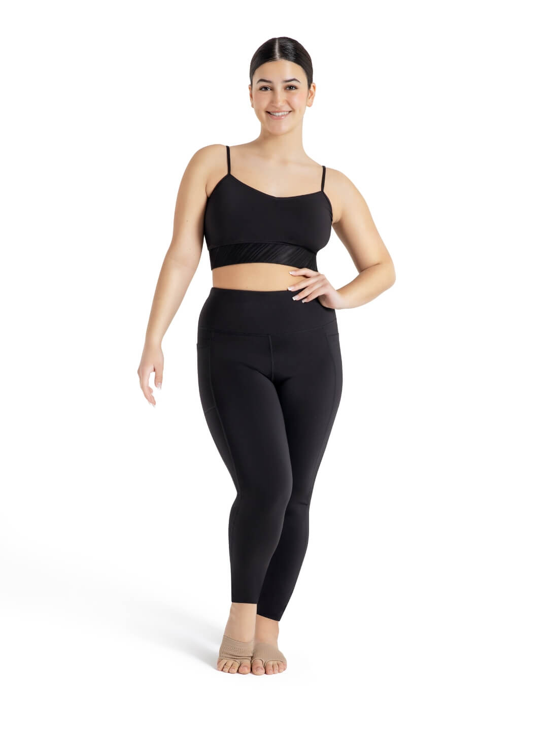 Capezio Black Pocket High Waist Leggings 12046
