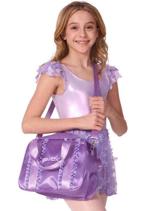 Eloise Ruffle Crossbody Dance Bag Capezio - B324 Lavender