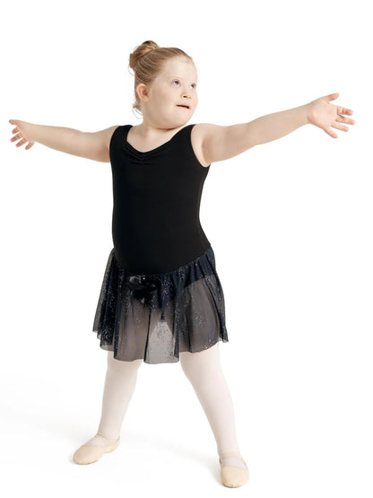 Glitter Glam Tank Pinch Front Dress - Girls 11885c