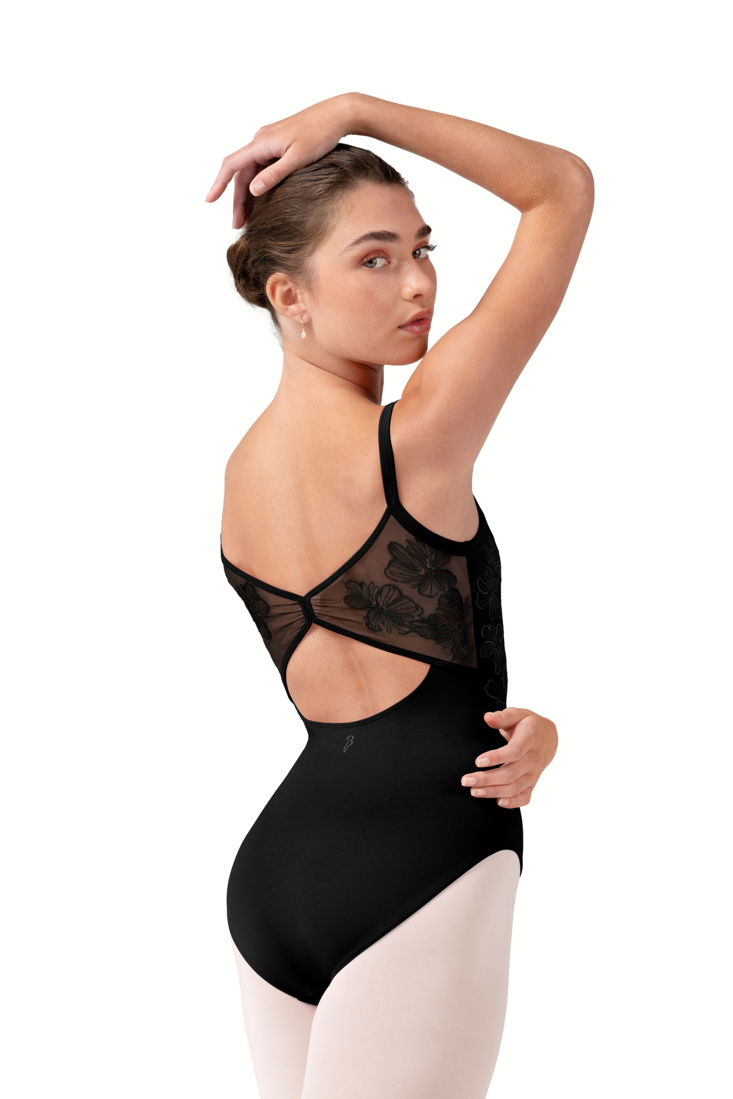 Bloch Mesh Camisole Leotard L70002B – Black & Cerulean Blue