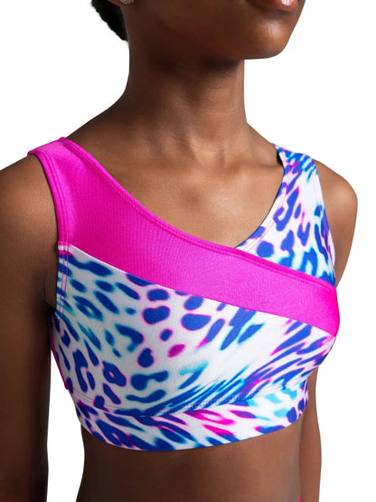 Capezio Girls Pathway Whirl Gymnastics Crop Top - F12597C