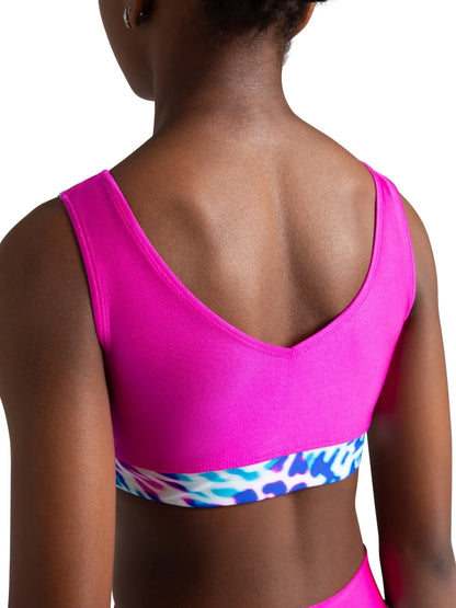 Capezio Girls Pathway Whirl Gymnastics Crop Top - F12597C