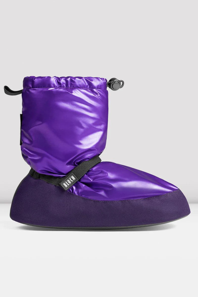 Adult Metallic Warm Up Dance Booties - Metallic Purple