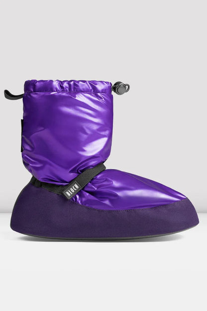 Adult Metallic Warm Up Dance Booties - Metallic Purple