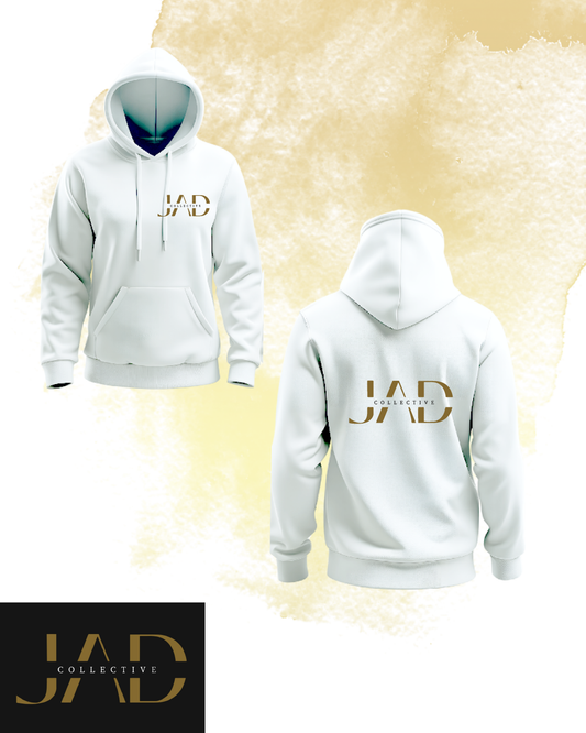 JAD Collective Logo White Hoodie