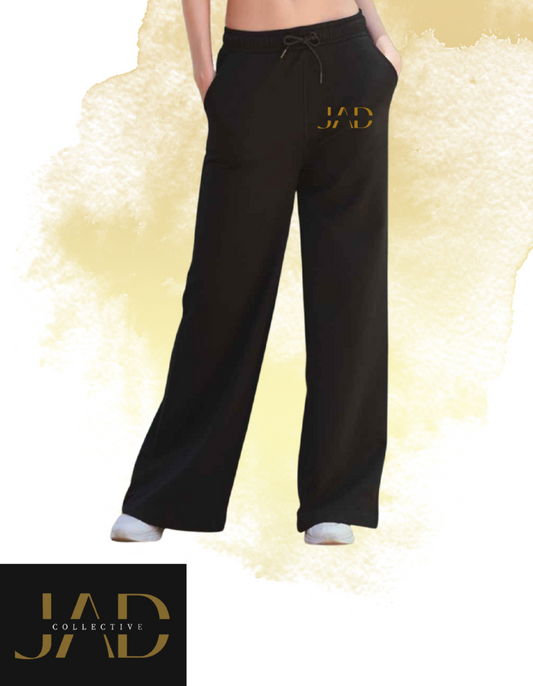 JAD Collective Open Hem Joggers - Black