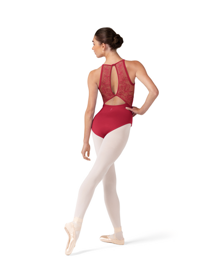 Bloch Halter Leotard L40002 – Cherry Red / Black