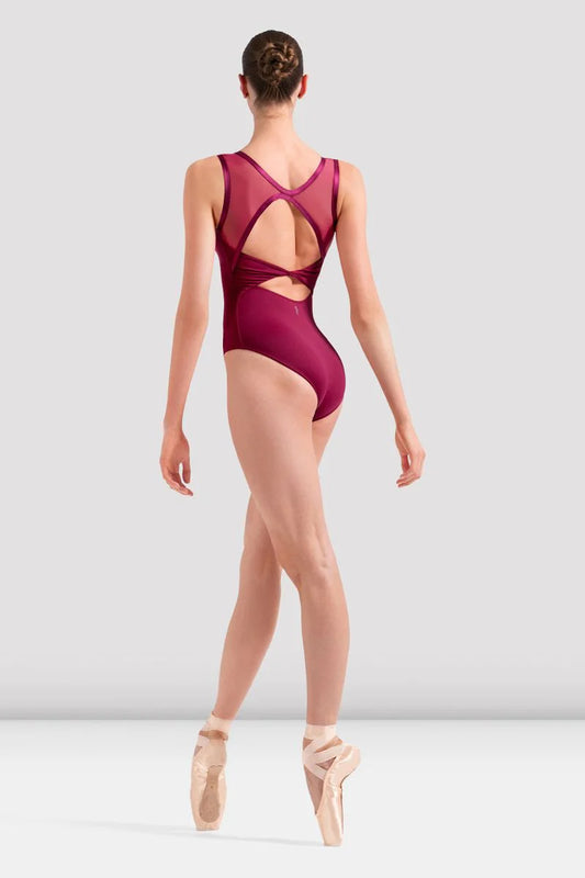 Bloch Ladies Arabesque Boat Neck Leotard L40012 - Plum Berry