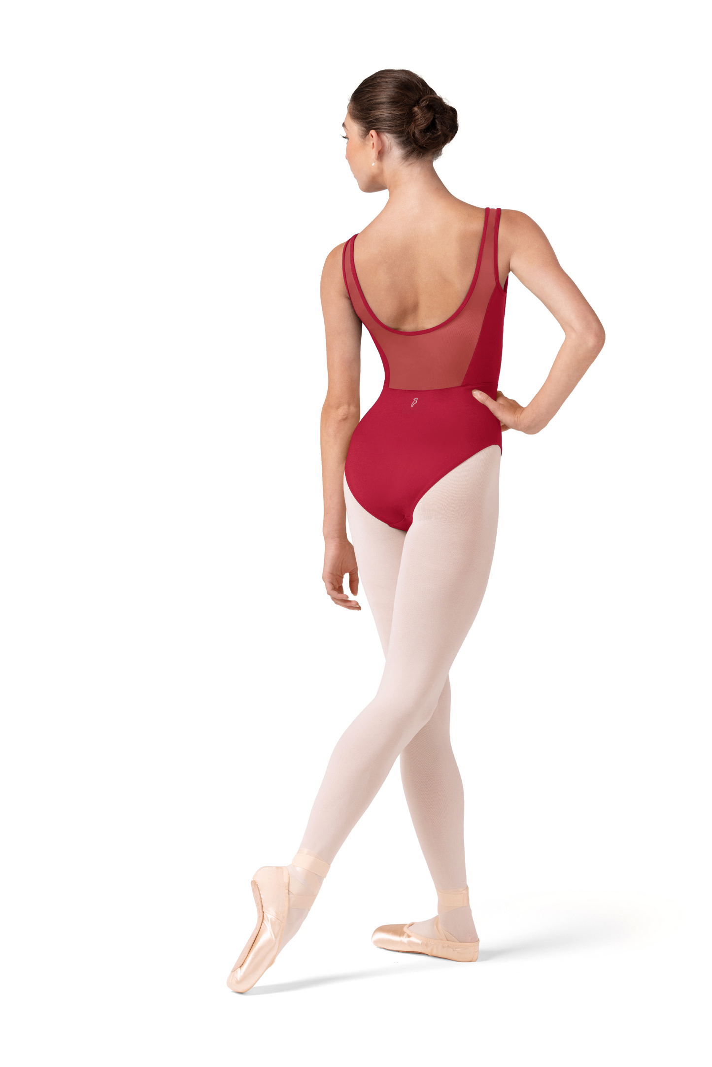 Bloch Ladies Isabella Floral Scoop Back Leotard L50002 Cherry