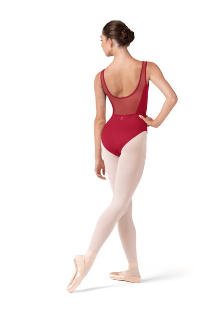Bloch Ladies Isabella Floral Scoop Back Leotard L50002 Cherry