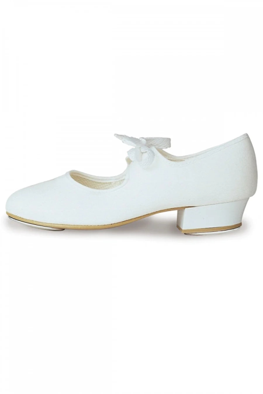 RV Tap Shoes Heel & Toe Taps- PU Leather Look - White