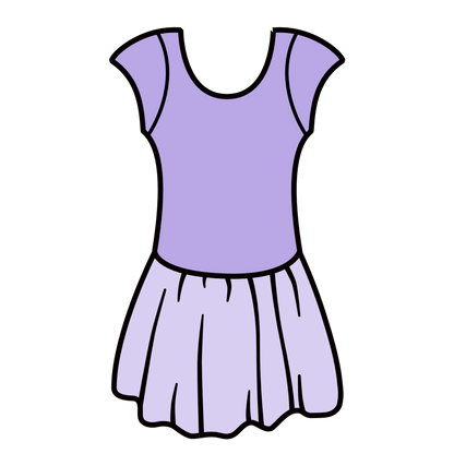 MAISIE - MATT LYCRA CAP SLEEVE SKIRTED LEOTARD (MESH SKIRT)