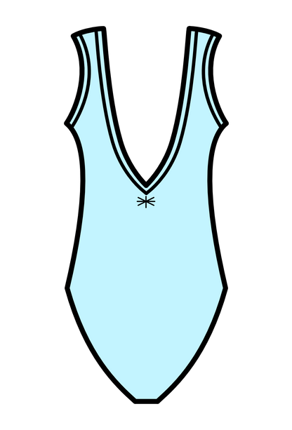 NADINE - MERYL GATHERED BACK BOAT NECK SLEEVELESS LEOTARD ULE08