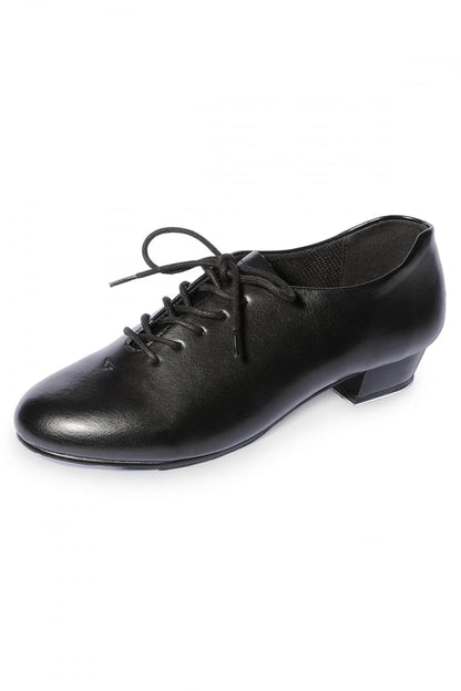 Unisex PU Oxford Tap Shoes – Black | With Heel & Toe Taps (RVJTap)