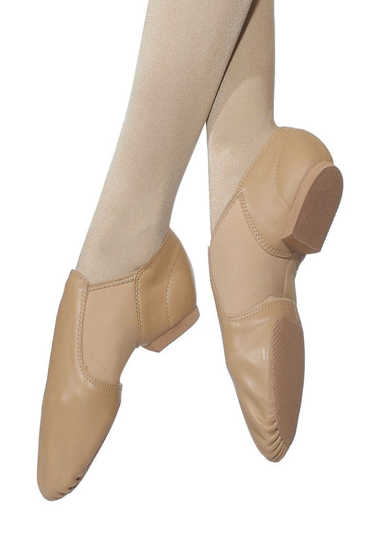 Roch Valley RV Neo jazz shoe in black leather with split sole and neoprene arch