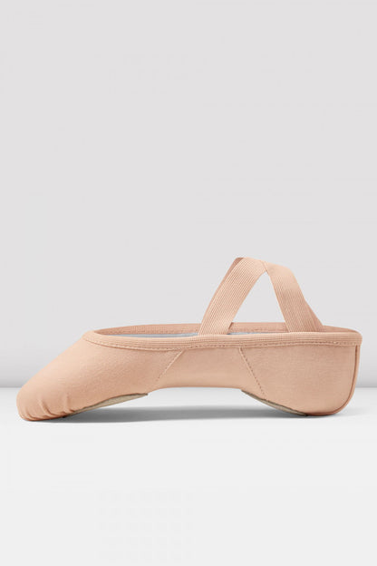 Bloch Elation Split Sole Canvas Ballet Shoes S017L L&R Foot Shaped