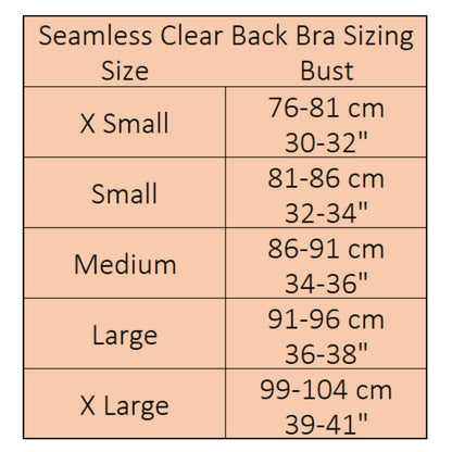 SEAMLESS CLEAR BACK BRA