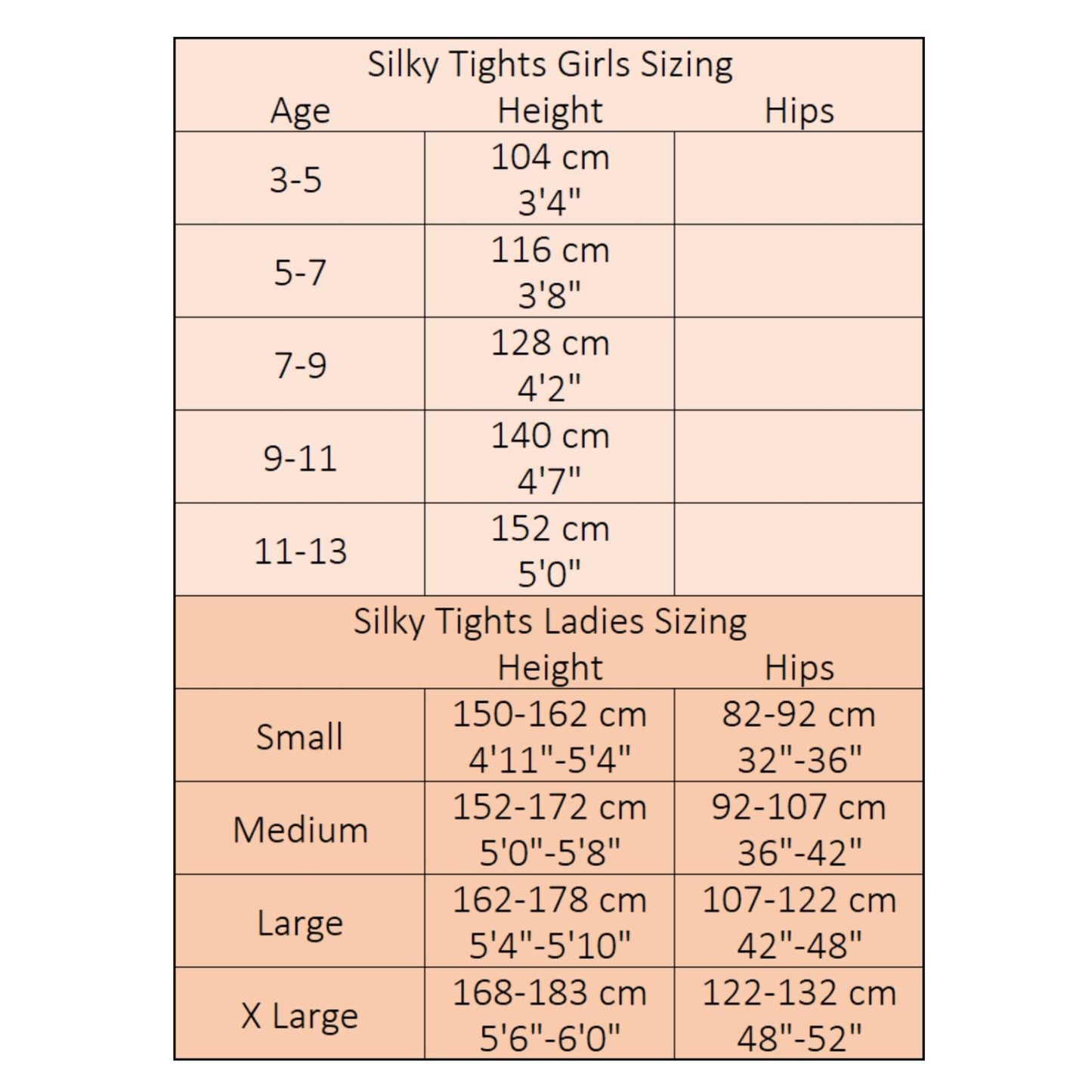 Silky Shimmer Dance Tights with Feet – 10% Lycra, Stage Finish