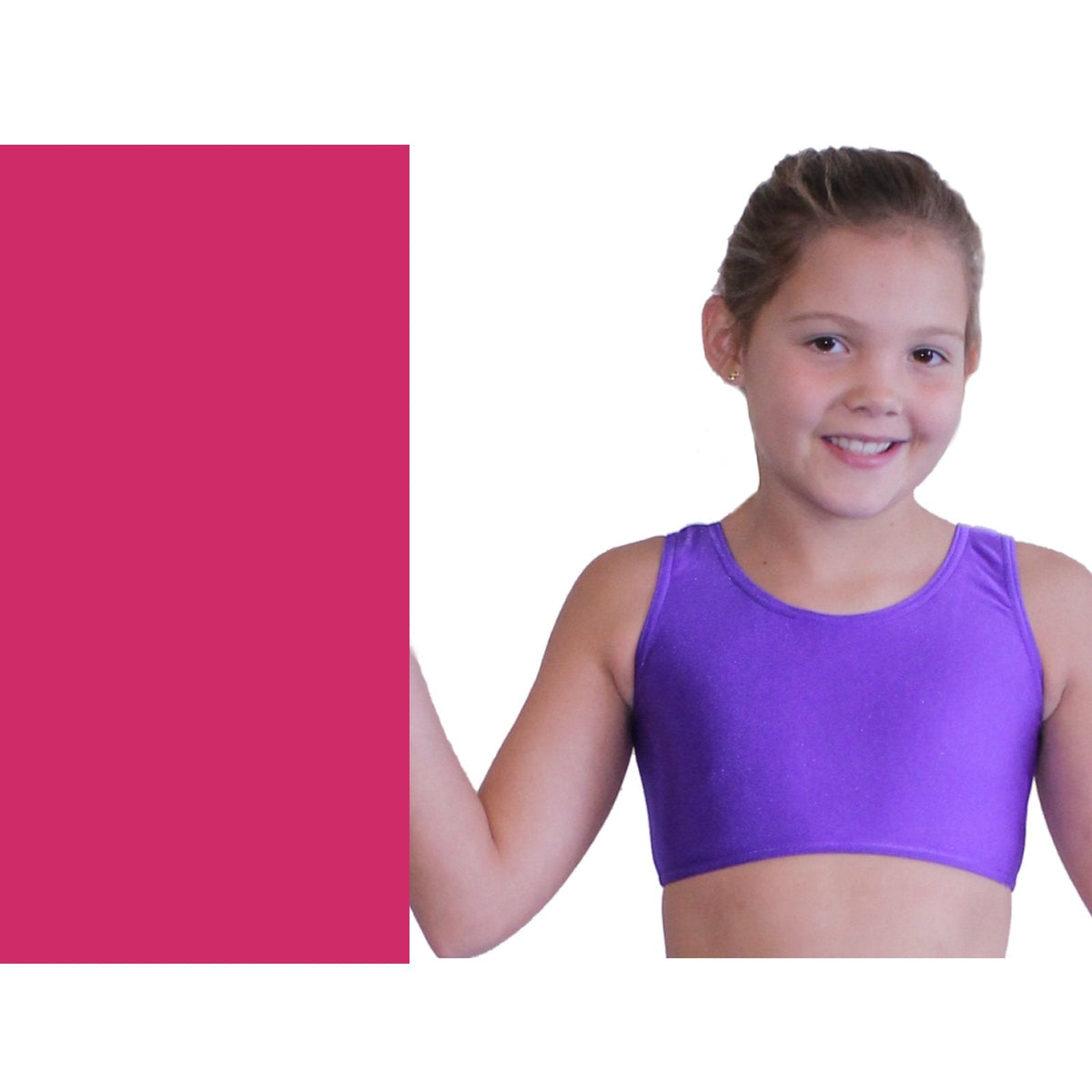 SUZI - NYLON LYCRA SLEEVELESS CROP TOP