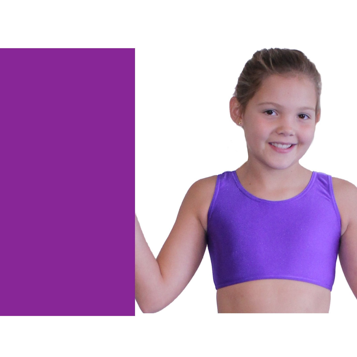 SUZI - NYLON LYCRA SLEEVELESS CROP TOP