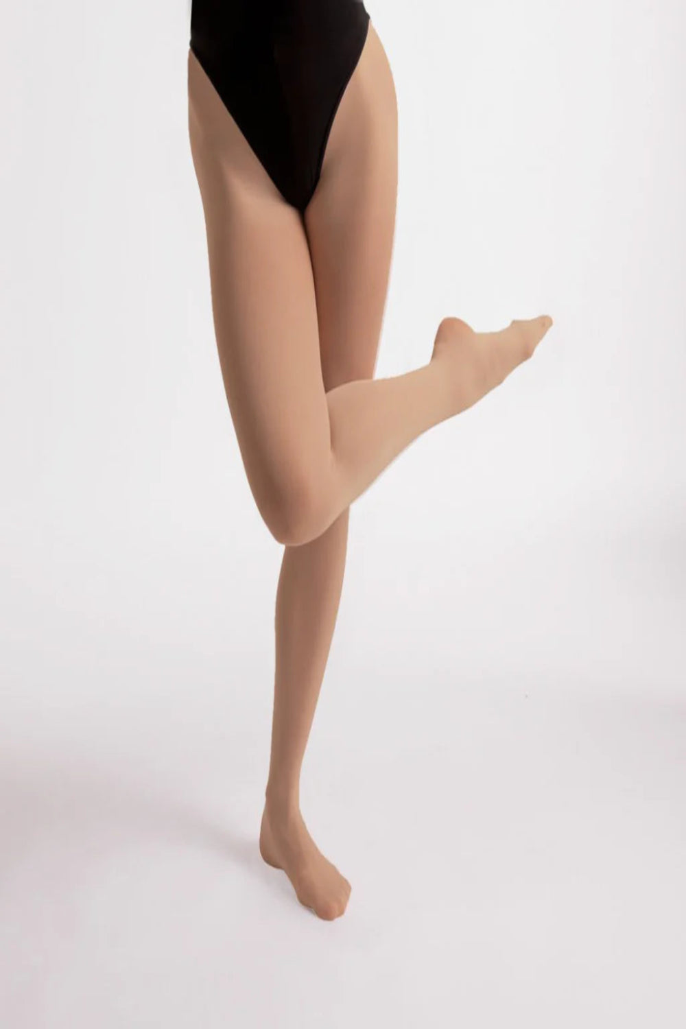 Silky Essentials 40 denier dance tights in theatrical pink with flat seams, soft comfort waistband, and diamond gusset