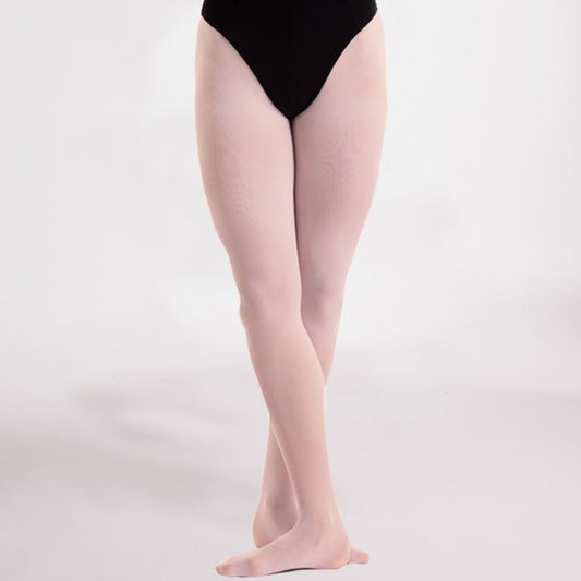 Silky Pink Convertible Ballet Tights - Intermediate 60 Denier