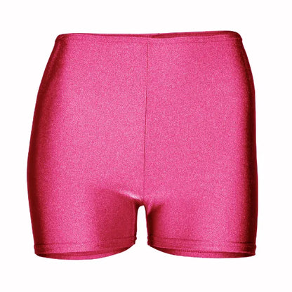 Nylon Lycra ADFP Beginnerwear Dance Shorts in Fuchsia