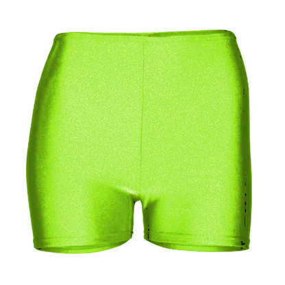 Nylon Lycra ADFP Beginnerwear Dance Shorts in Green