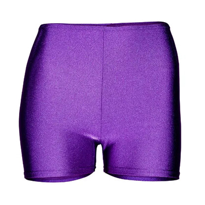 Nylon Lycra ADFP Beginnerwear Dance Shorts in Purple