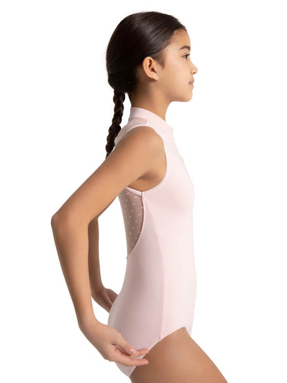 Capezio Spot on Kids Pink Zip Front Leotard - Girls 12002C