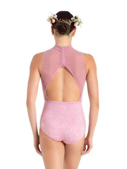 Capezio Girls Wildflower Hyacinth High Neck Leotard Floral Lilias 12087C
