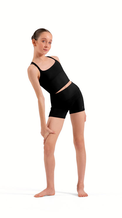Bloch Girls Layla Rib High Waist Shorts - CR90015