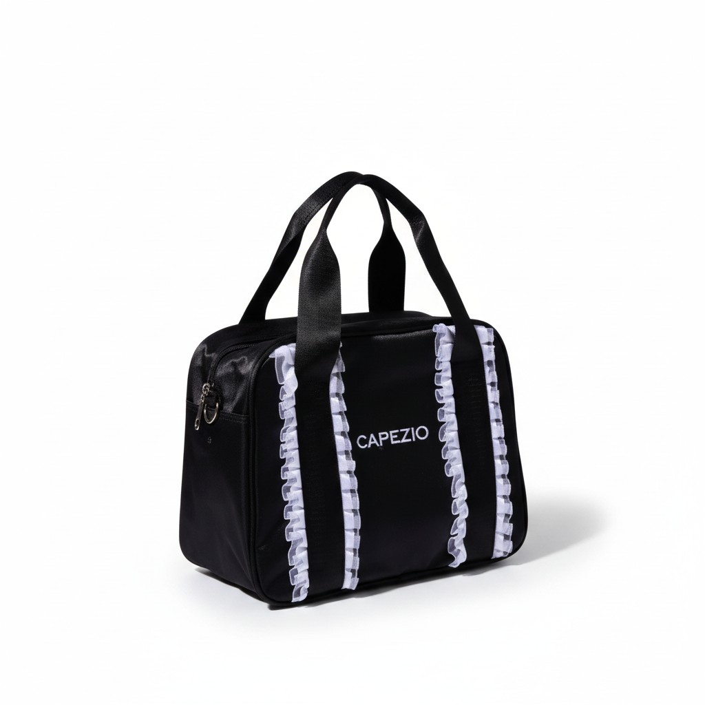 Eloise Ruffle Crossbody Dance Bag Capezio - B324 Black