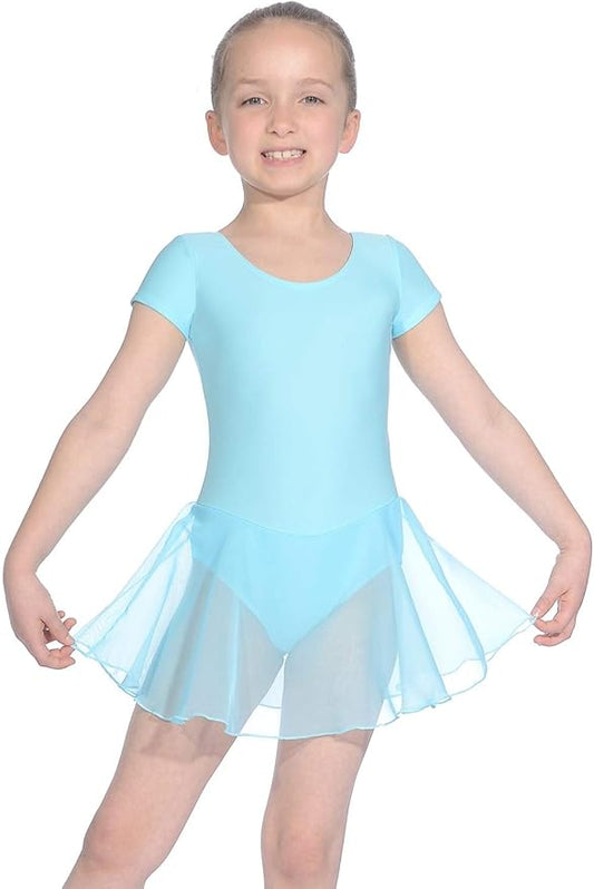 1st Position Milly Cap Sleeve Leotard with Attached Voile Skirt