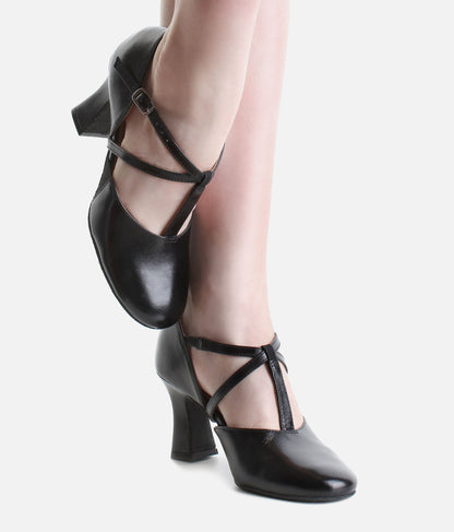 So Danca CH153 -Strap Character Shoe 2.5" heel Black
