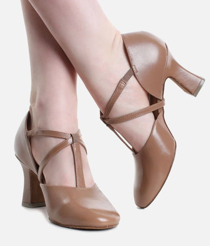 So Danca SD153 - Strap Character Shoe 2.5" heel Tan
